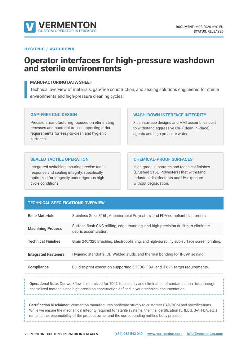 Hygienic one-pager preview